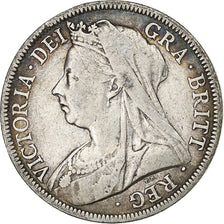 Great Britain, Victoria, 1/2 Crown, 1901, Silver, VF(30-35), KM:782
