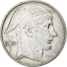 Belgium, 20 Francs, 20 Frank, 1949, Silver, VF(30-35), KM:141.1