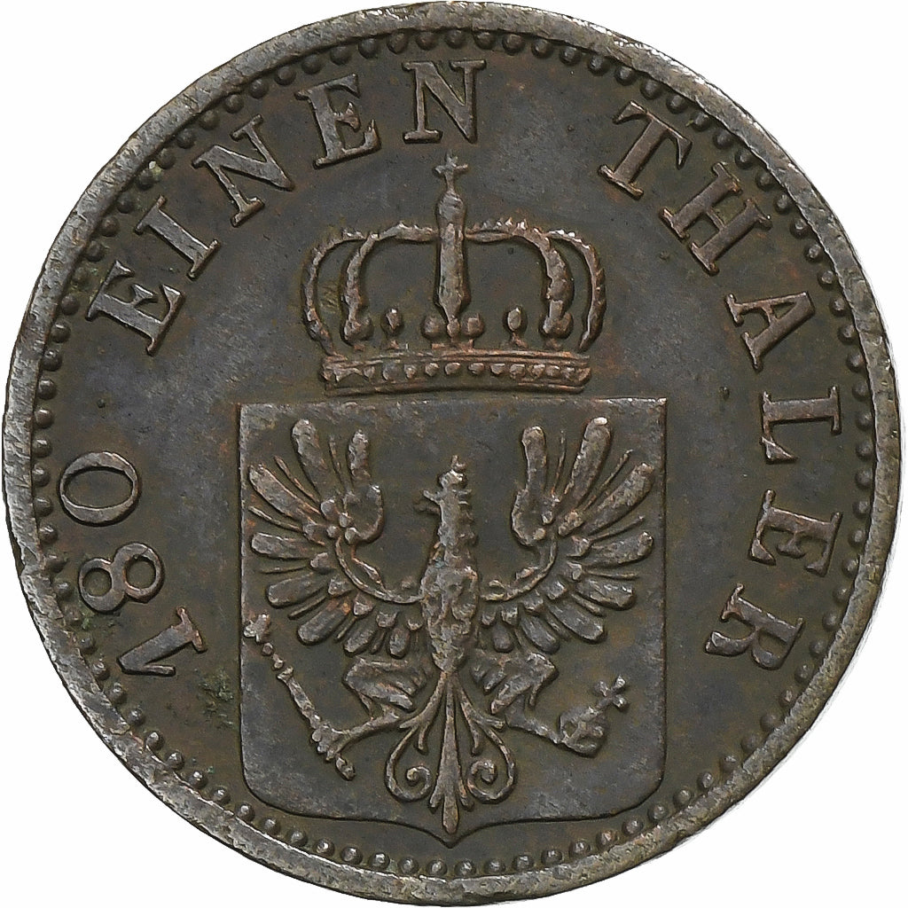 Estados alemanes, PRUSSIA, Wilhelm I, 2 Pfennig, 1869, Hannover, Cobre, MBC+