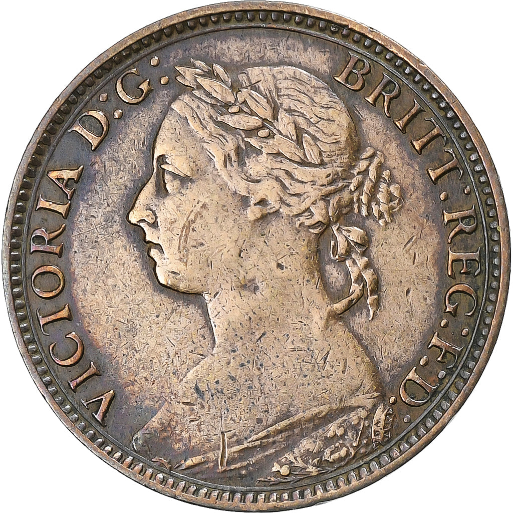 Great Britain, Victoria, Farthing, 1881, Bronze, VF(30-35), KM:753