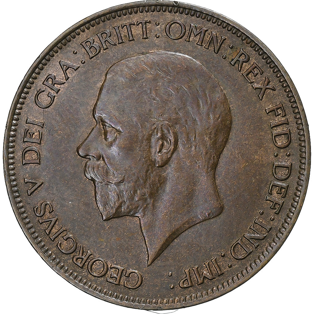 Great Britain, George V, Penny, 1929, Bronze, AU(50-53), KM:838