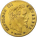 Francia, Napoleon III, 5 Francs, Napoléon III, 1863, Strasbourg, Oro, BB+