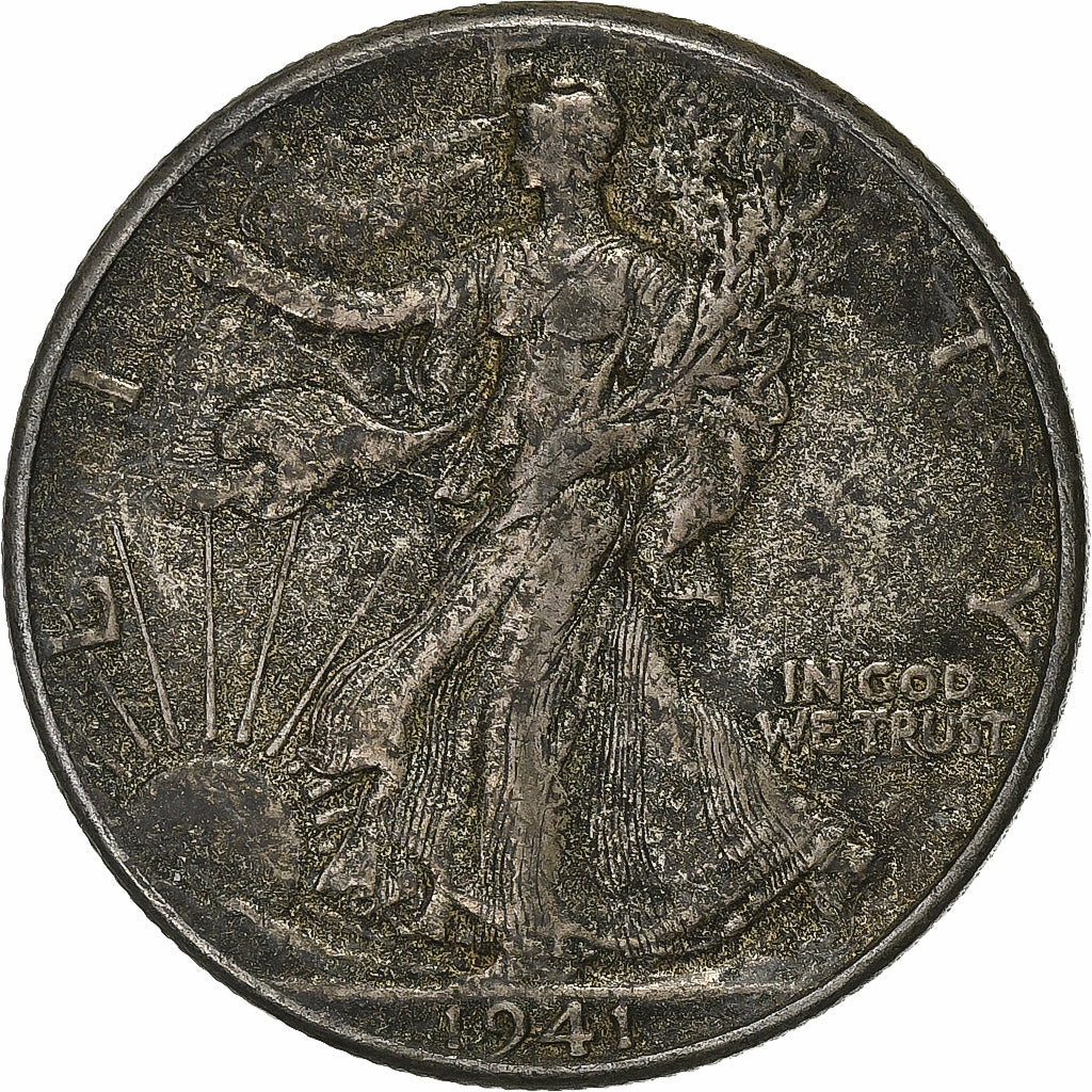 Estados Unidos, Half Dollar, Walking Liberty Half Dollar, 1941, U.S. Mint