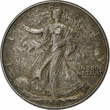 United States, Half Dollar, Walking Liberty Half Dollar, 1942, U.S. Mint