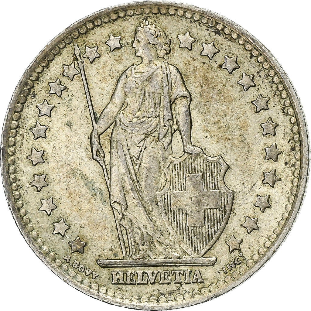 Suiza, Franc, 1946, Bern, Plata, MBC, KM:24