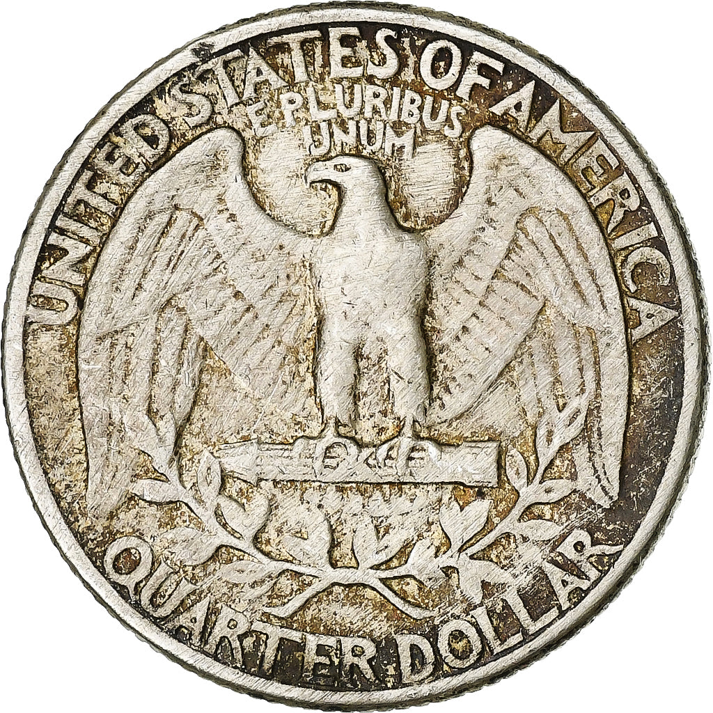 United States, Quarter, Washington Quarter, 1942, U.S. Mint, Silver, VF(30-35)