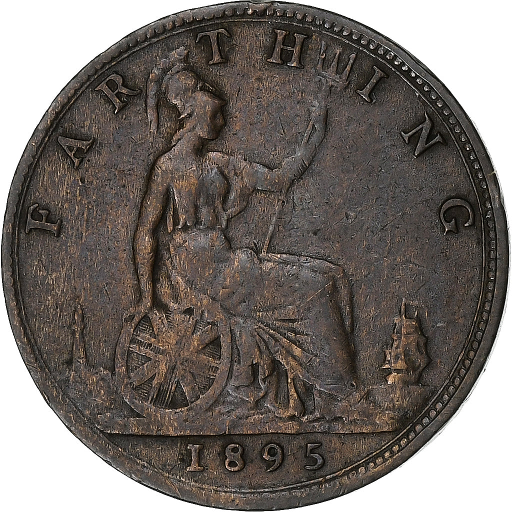 Great Britain, Victoria, Farthing, 1895, Bronze, VF(30-35), KM:753