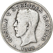 Sweden, Gustaf V, Krona, 1925, Silver, VF(30-35), KM:786.2