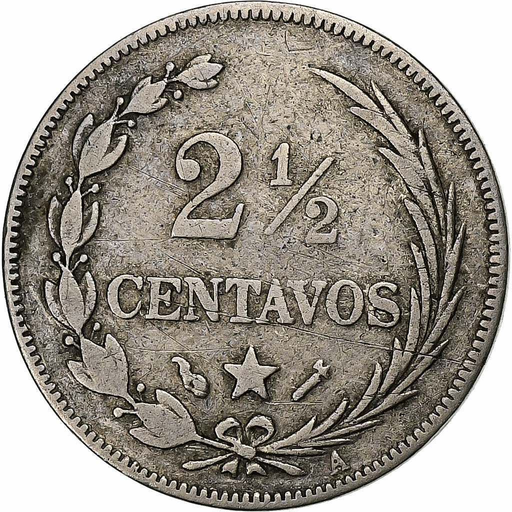 Dominican Republic, 2-1/2 Centavos, 1888, Dominican Republic Mint