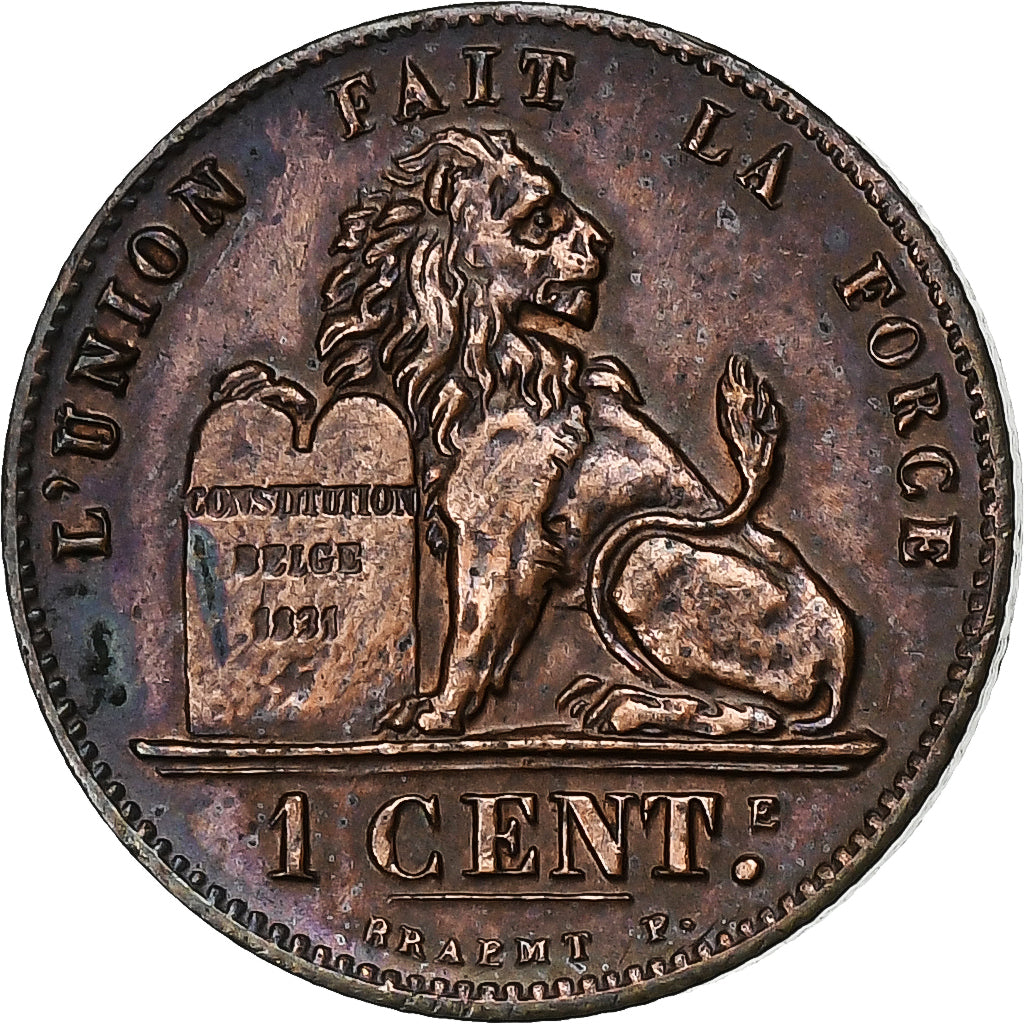 Belgien, Leopold II, Centime, 1907, Kupfer, VZ, KM:33.1