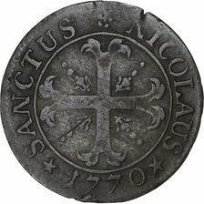 ZWITSERSE CANTONS, FREIBURG, 2 Kreuzer, 1770, Fribourg, Billon, FR+, KM:47