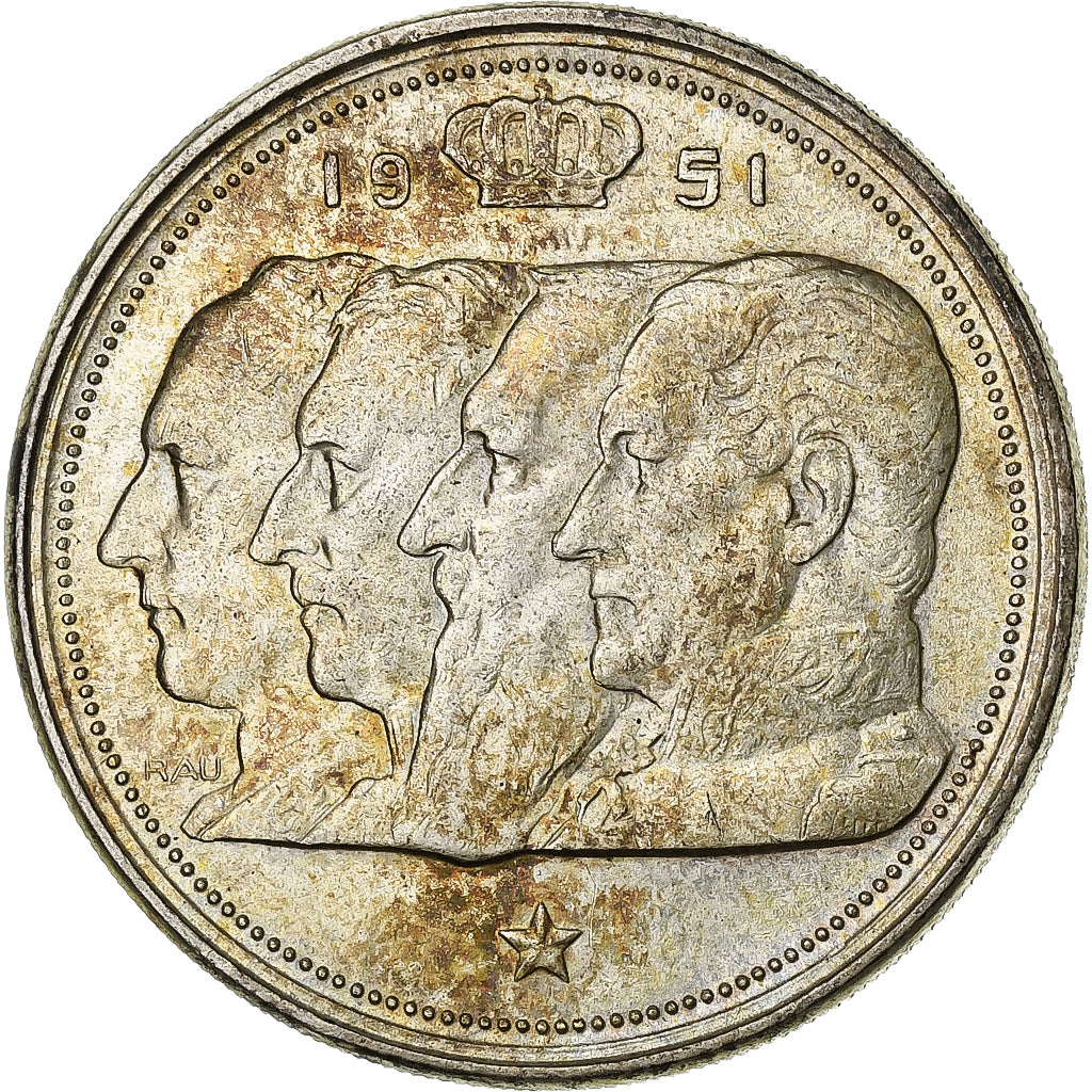 Belgium, 100 Francs, 100 Frank, 1951, Silver, KM:139.1