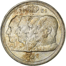 Belgium, 100 Francs, 100 Frank, 1951, Silver, KM:139.1