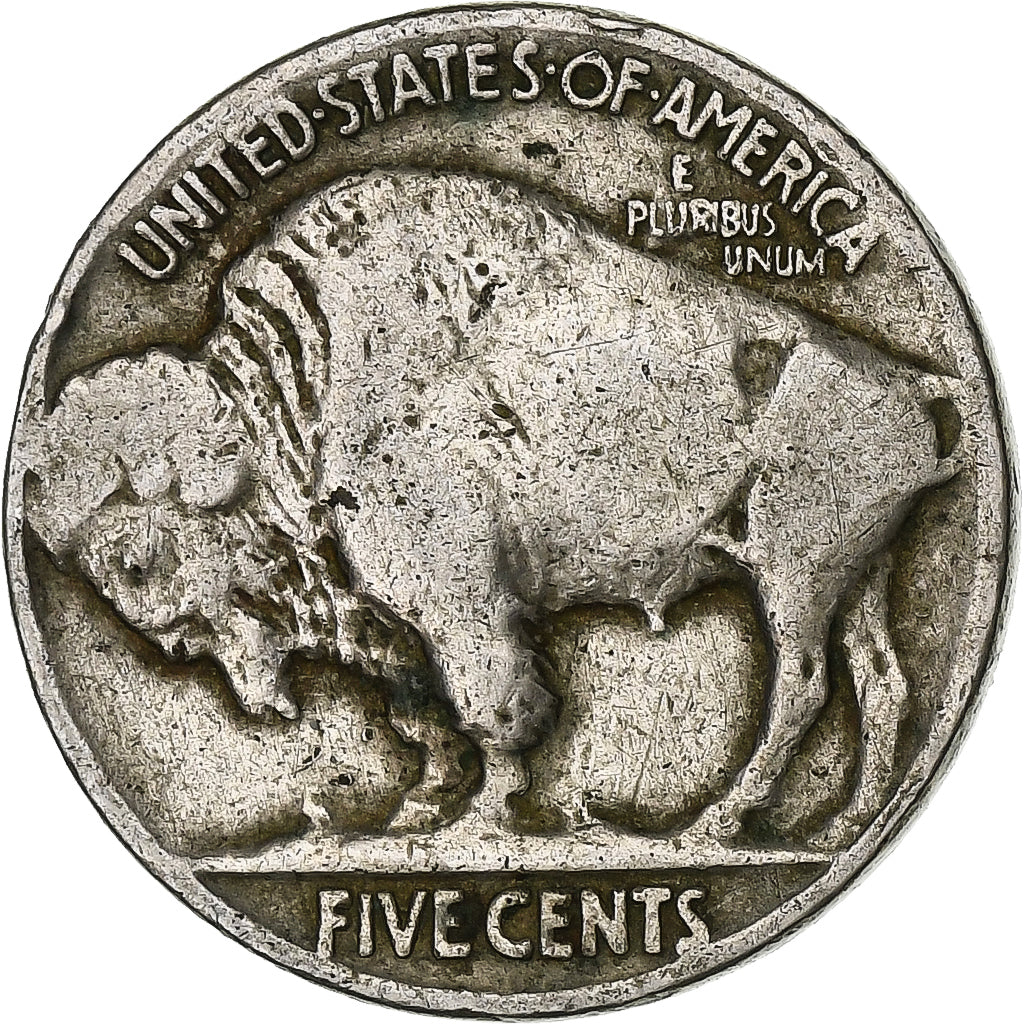 Estados Unidos, 5 Cents, Buffalo Nickel, 1926, U.S. Mint, Cobre - níquel, BC+