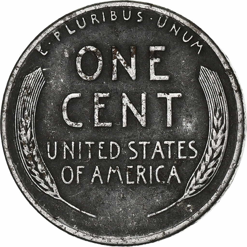 Stati Uniti, Cent, Lincoln, 1943, Philadelphia, Acciaio ricoperto in zinco, MB+