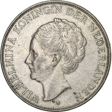 Netherlands, Wilhelmina I, 2-1/2 Gulden, 1938, Silver, AU(55-58), KM:165