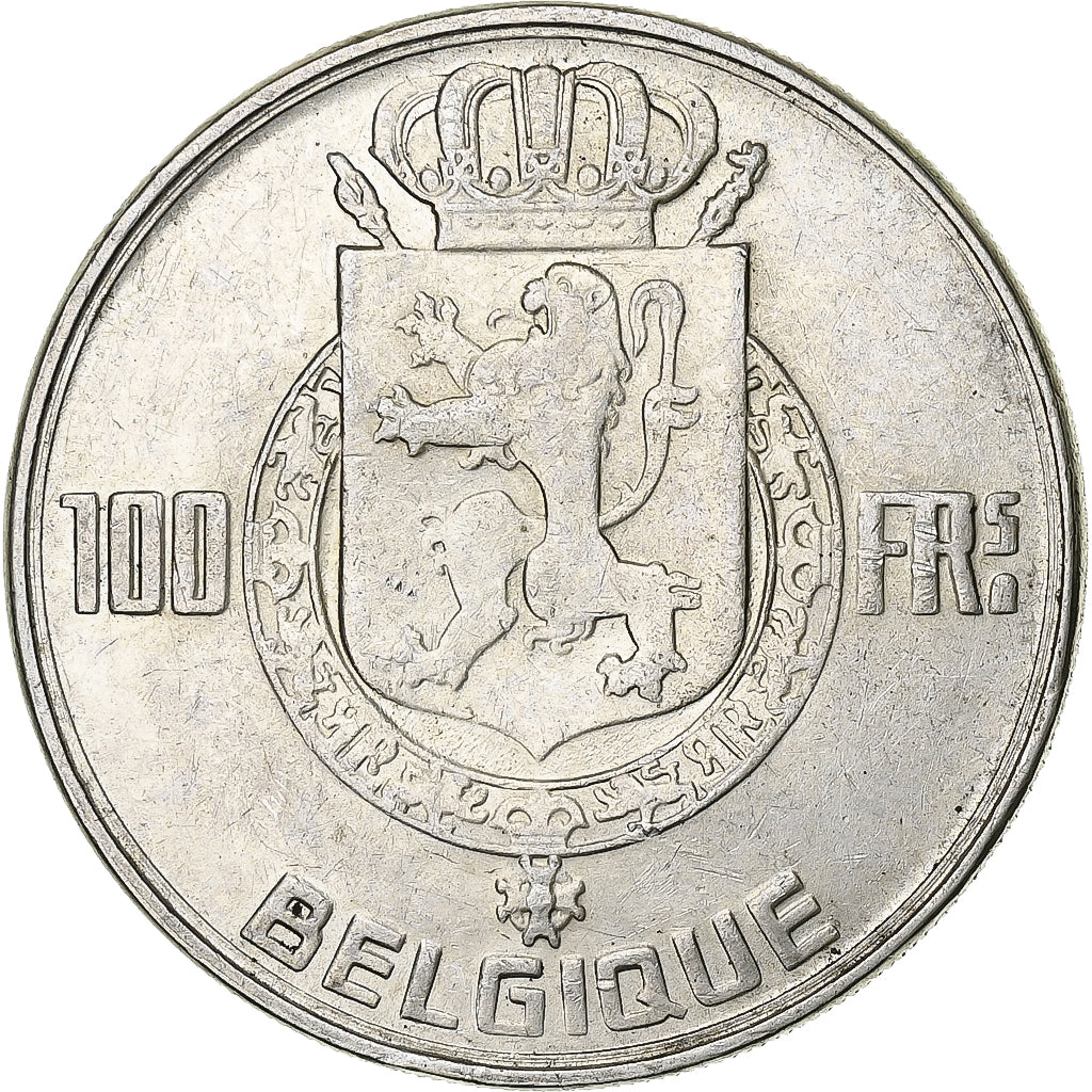 Belgique, 100 Francs, 100 Frank, 1950, Argent, TTB, KM:138.1