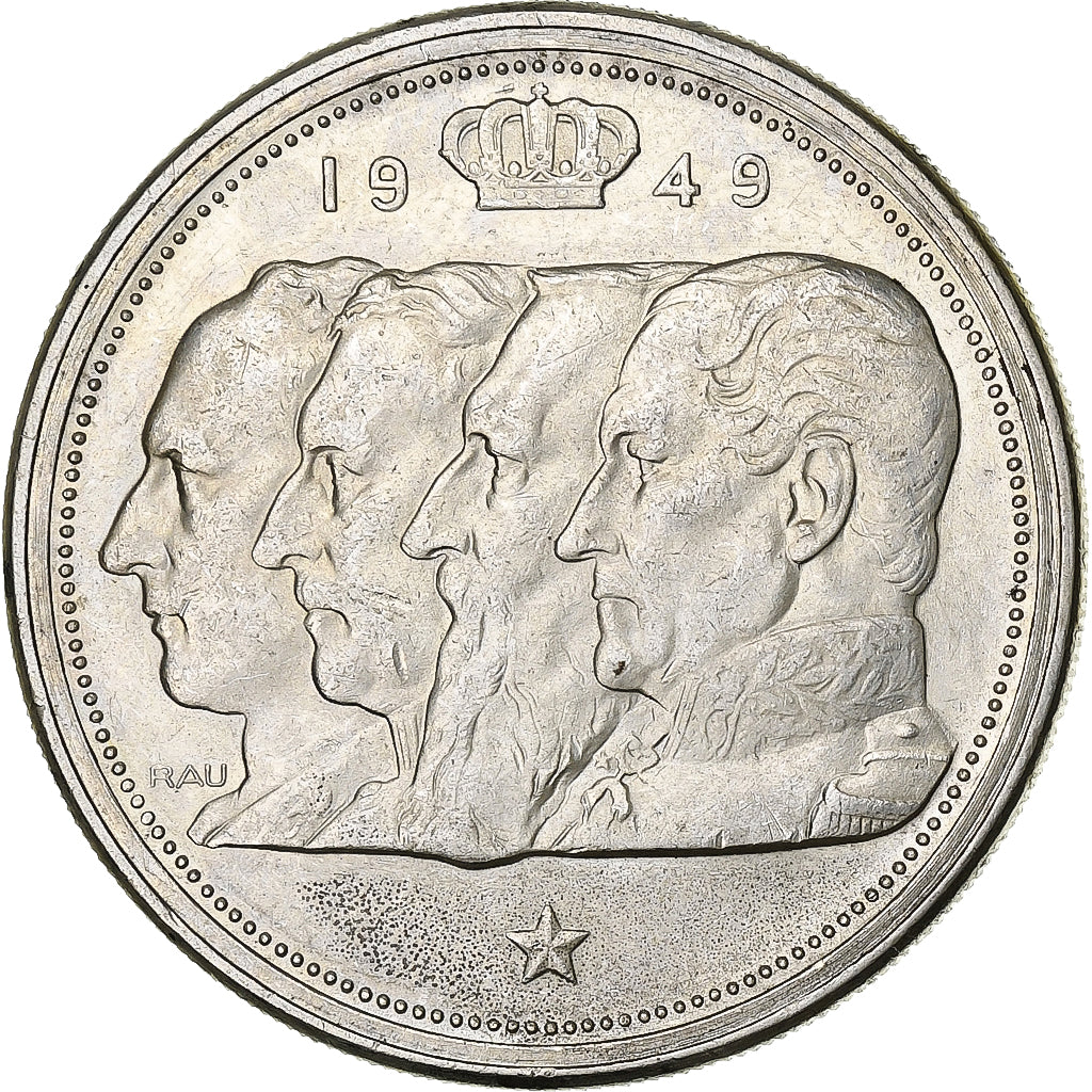 Belgium, 100 Francs, 100 Frank, 1949, Silver, EF(40-45), KM:139.1