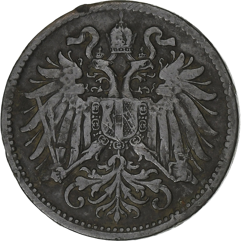 Austria, Franz Joseph I, 2 Heller, 1897, Bronze, VF(30-35), KM:2801