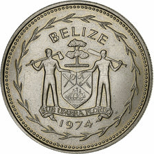 Belize, Dollar, 1974, Franklin Mint, Kupfer-Nickel, SS+, KM:43