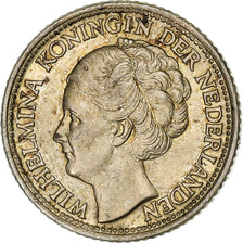 Pays-Bas, Wilhelmina I, 25 Cents, 1944, Argent, TTB, KM:164