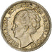 Pays-Bas, Wilhelmina I, 25 Cents, 1944, Argent, TTB, KM:164