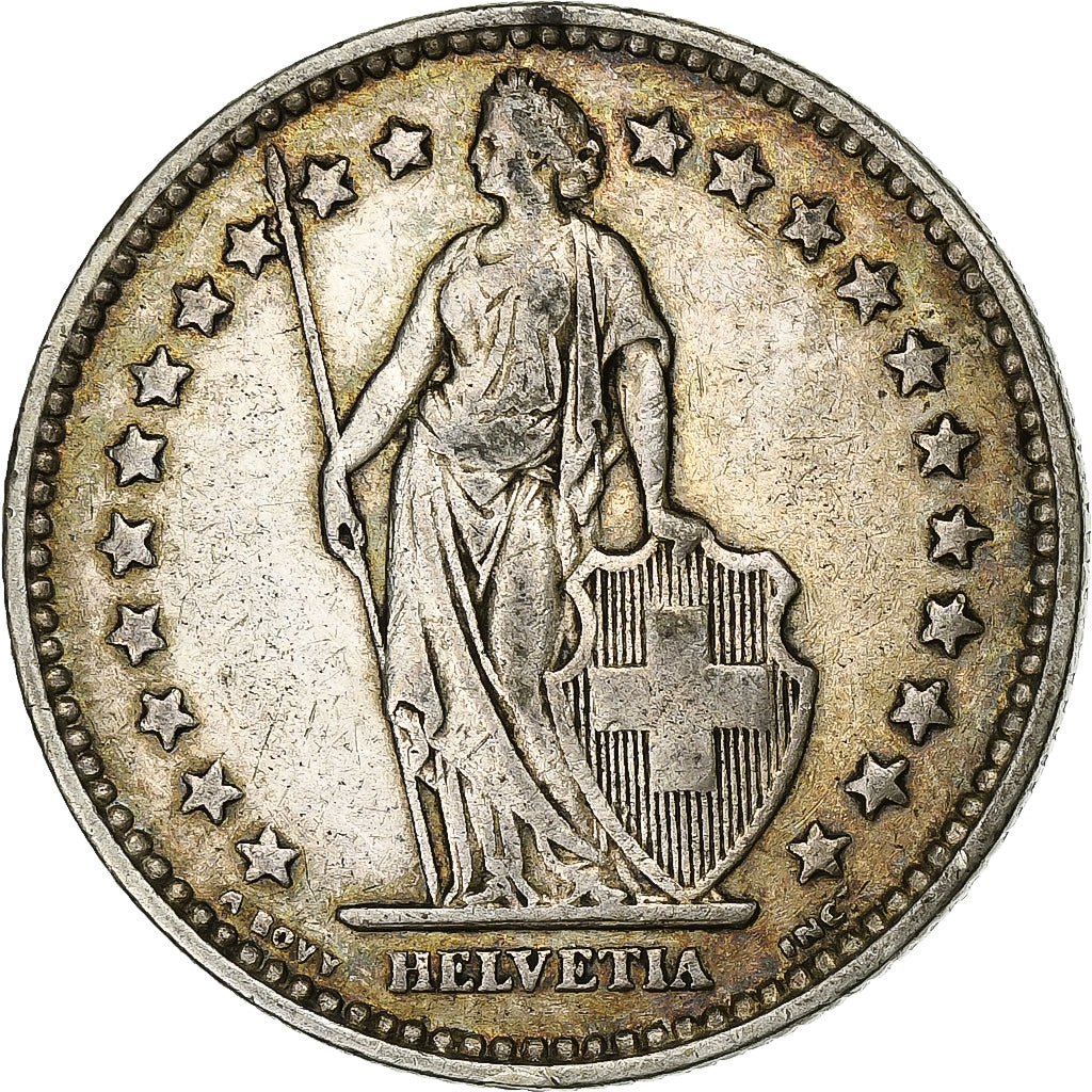 Schweiz, 2 Francs, 1920, Bern, Silber, S+, KM:21