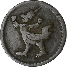 Cambodia, 2 Pe, 1/2 Fuang, 1880, Billon, VF(30-35), KM:26