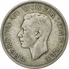 Großbritannien, George VI, 1/2 Crown, 1945, Silber, SS, KM:856