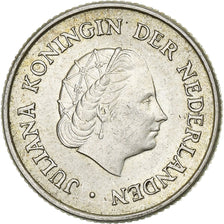 Netherlands Antilles, Juliana, 1/4 Gulden, 1963, Silver, AU(55-58), KM:4