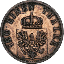 German States, PRUSSIA, Wilhelm I, 3 Pfennig, 1869, Berlin, Copper, EF(40-45)