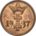 DANZIG, Pfennig, 1937, Berlin, Bronze, VZ, KM:140