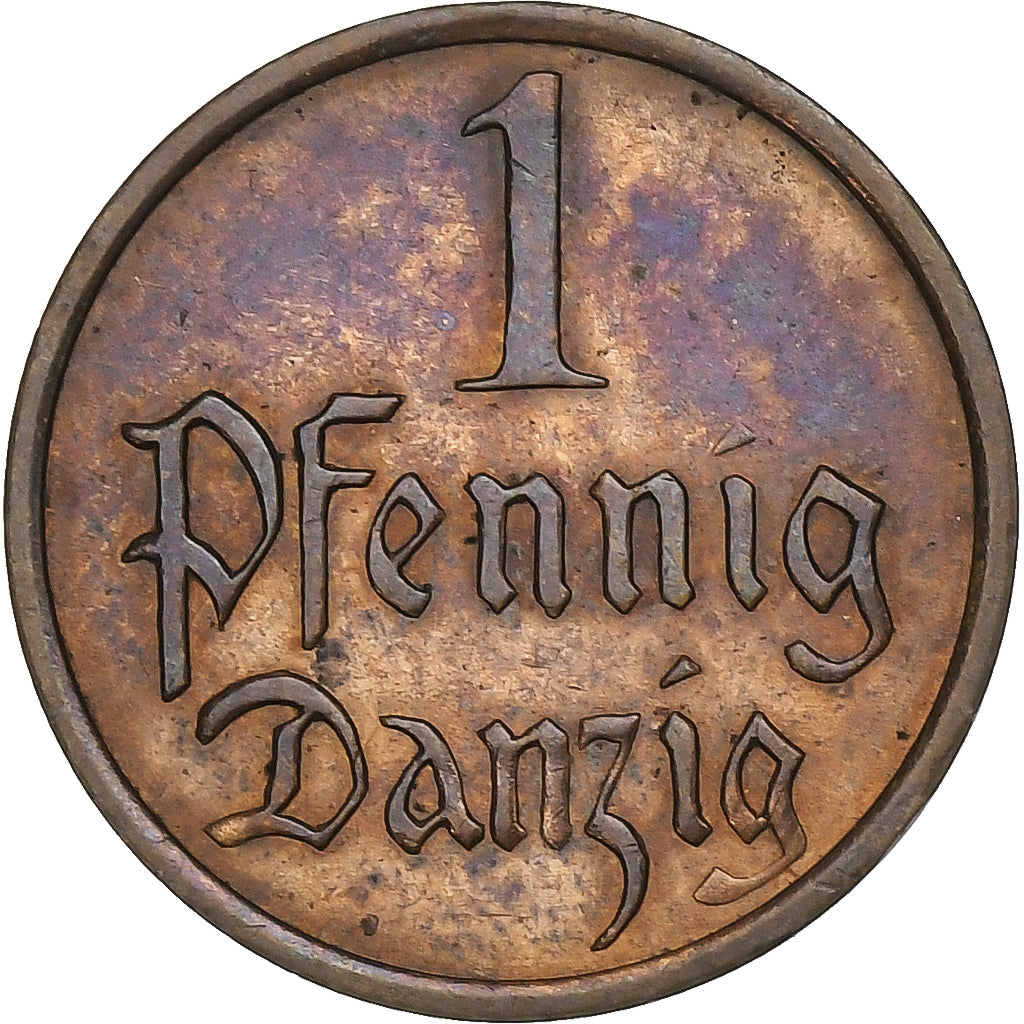 DANZIG, Pfennig, 1937, Berlin, Bronze, VZ, KM:140