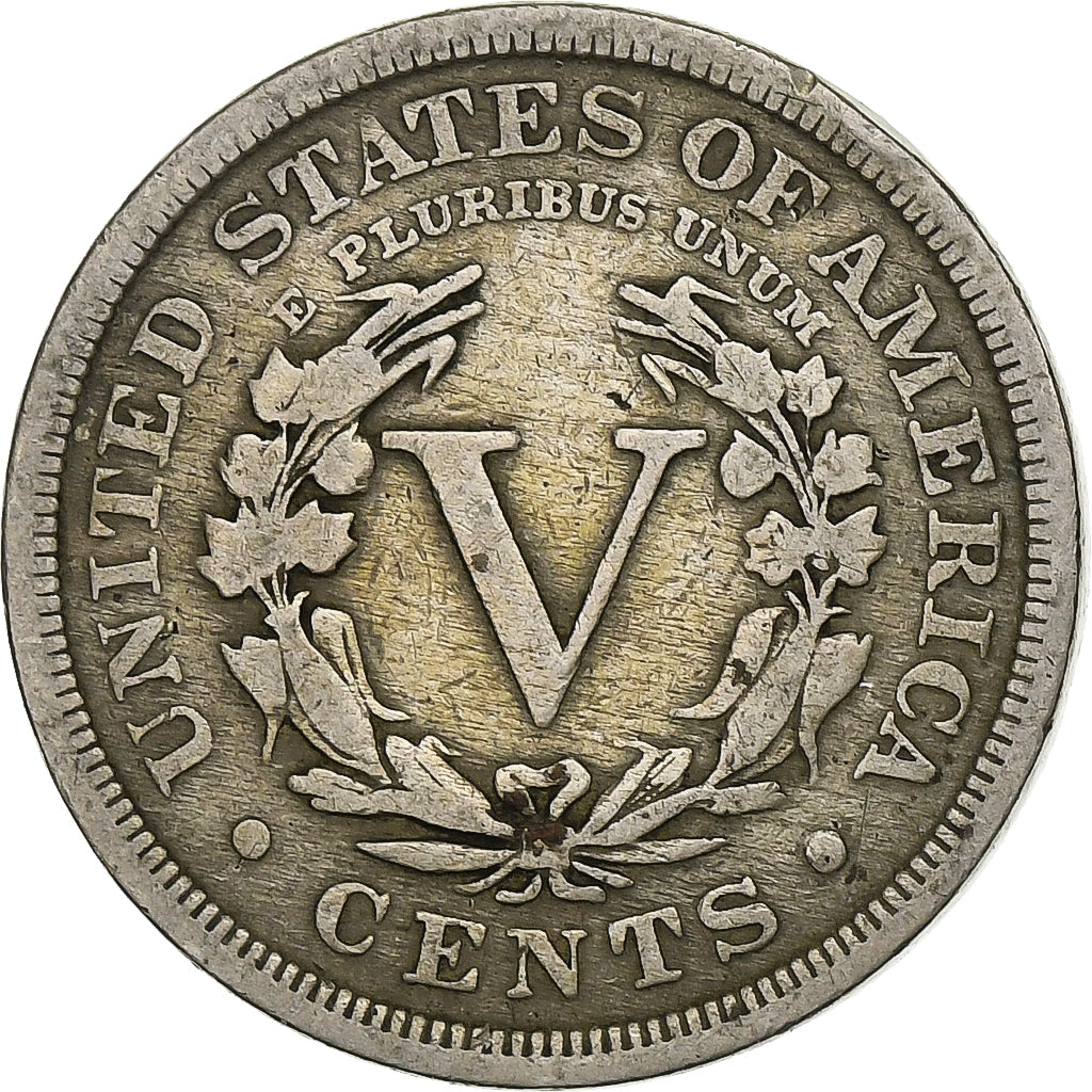États-Unis, 5 Cents, Liberty Nickel, 1898, U.S. Mint, Cupro-nickel, TB, KM:112