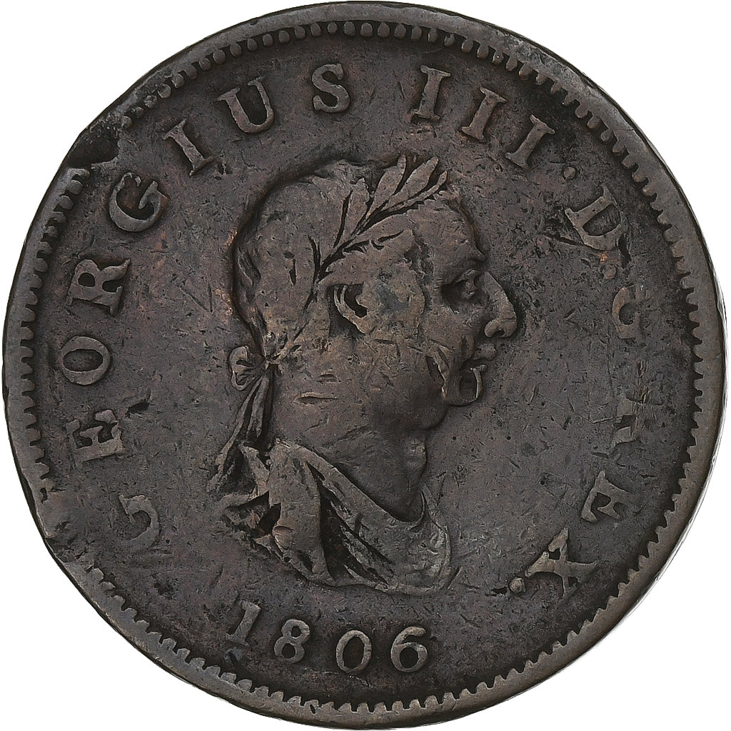Great Britain, George III, Penny, 1806, Copper, VF(20-25), KM:663