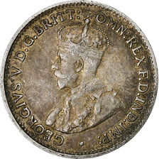 Australia, George V, Threepence, 1917, Melbourne, Argento, MB+, KM:24