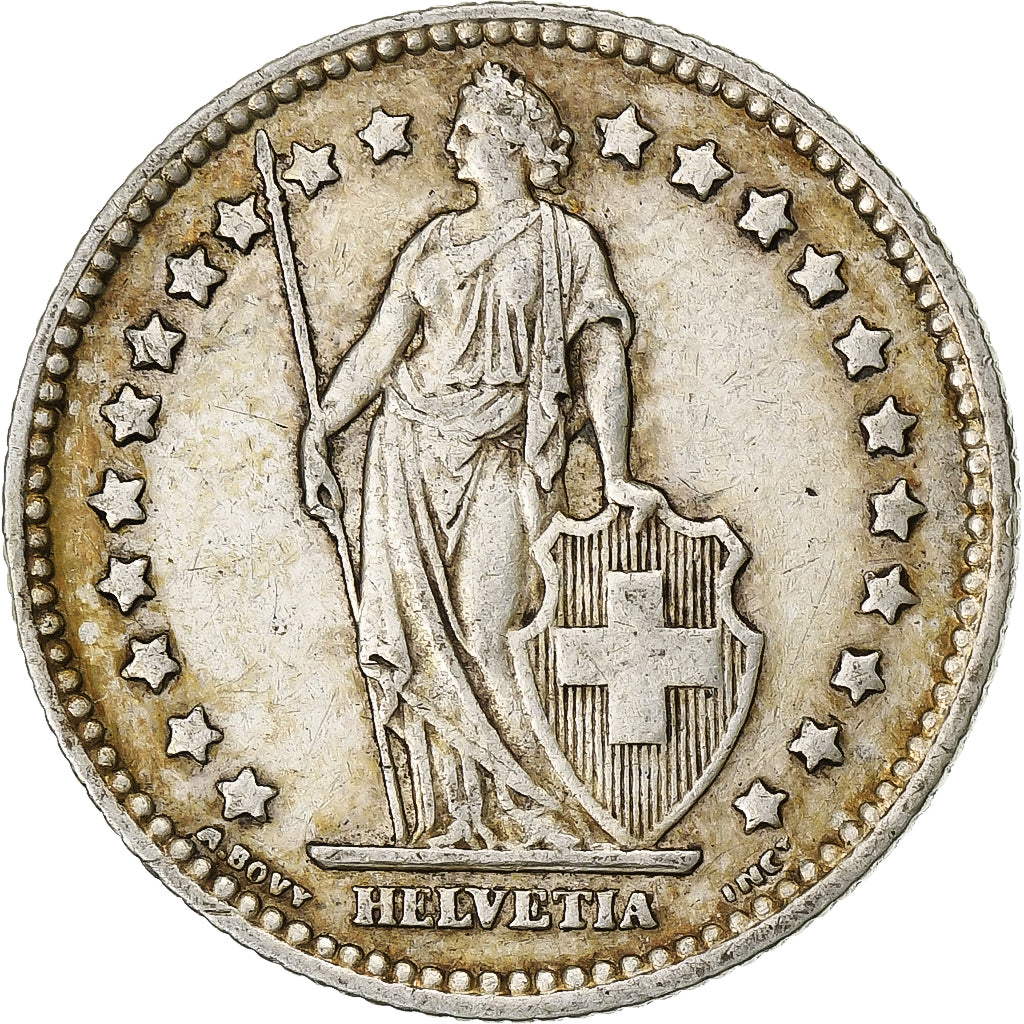 Schweiz, Franc, 1928, Bern, Silber, SS, KM:24