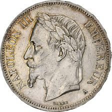 France, Napoleon III, 5 Francs, Napoléon III, 1867, Paris, Silver, EF(40-45)