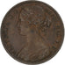 Great Britain, Victoria, Penny, 1861, Bronze, VF(30-35), KM:749.2