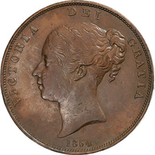 Great Britain, Victoria, Penny, 1854, Copper, VF(30-35), KM:739