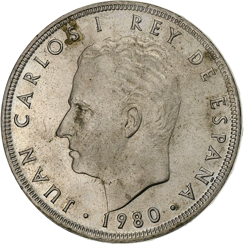 Espanha, Juan Carlos I, 100 Pesetas, 1980, Madrid, Cobre-níquel, EF(40-45)