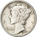 United States, Dime, Mercury Dime, 1943, U.S. Mint, Silver, AU(50-53), KM:140