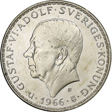 Sweden, Gustaf VI, 5 Kronor, 1966, Stockholm, Silver, MS(60-62), KM:839