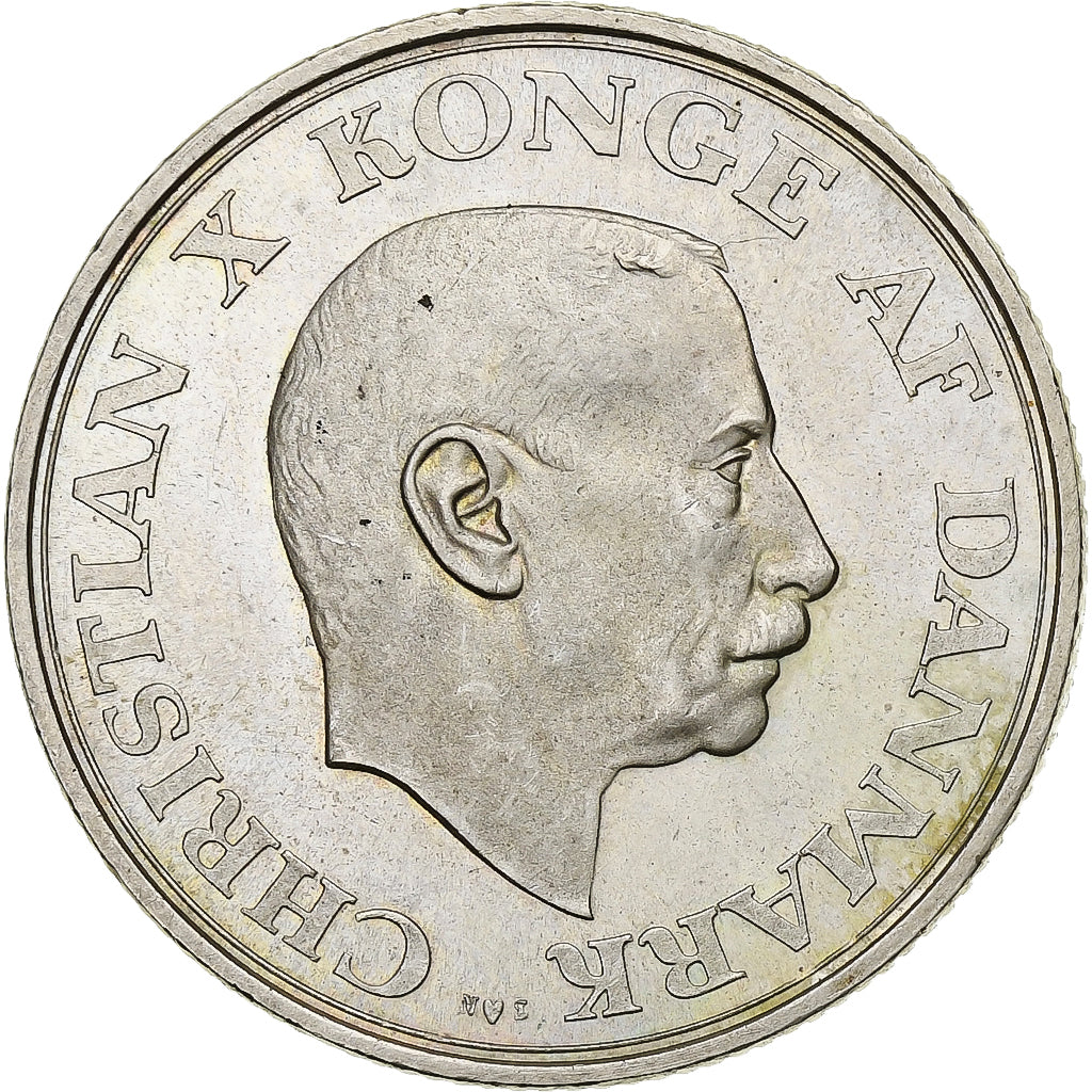 Danemark, Christian X, 2 Kroner, 1937, Copenhagen, Argent, SUP, KM:830
