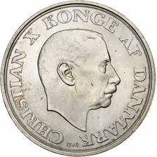 Danemark, Christian X, 2 Kroner, 1945, Copenhagen, Argent, TTB+, KM:836