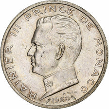Monaco, Rainier III, 5 Francs, 1960, Paris, Silver, VF(30-35), KM:141