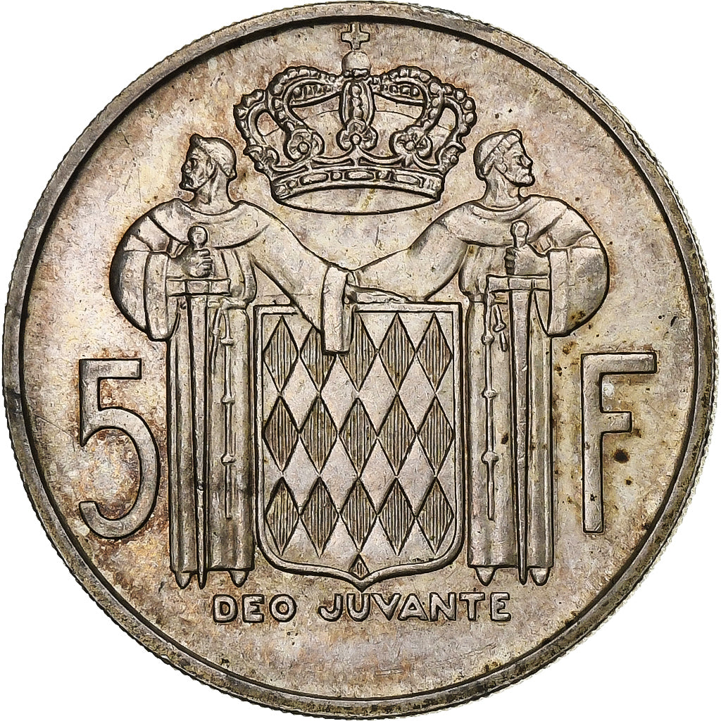 Monaco, Rainier III, 5 Francs, 1960, Paris, Silver, VF(30-35), KM:141