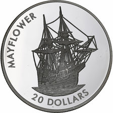 Libéria, 20 Dollars, 2000, Prata, MS(60-62)