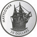 Libéria, 20 Dollars, 2000, Prata, MS(60-62)