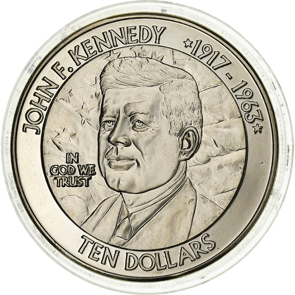 Liberia, 10 Dollars, 2003, Miedź-Nikiel, MS(63)